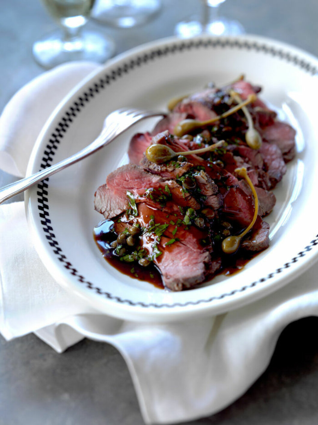 Rostbiff med kanondressing