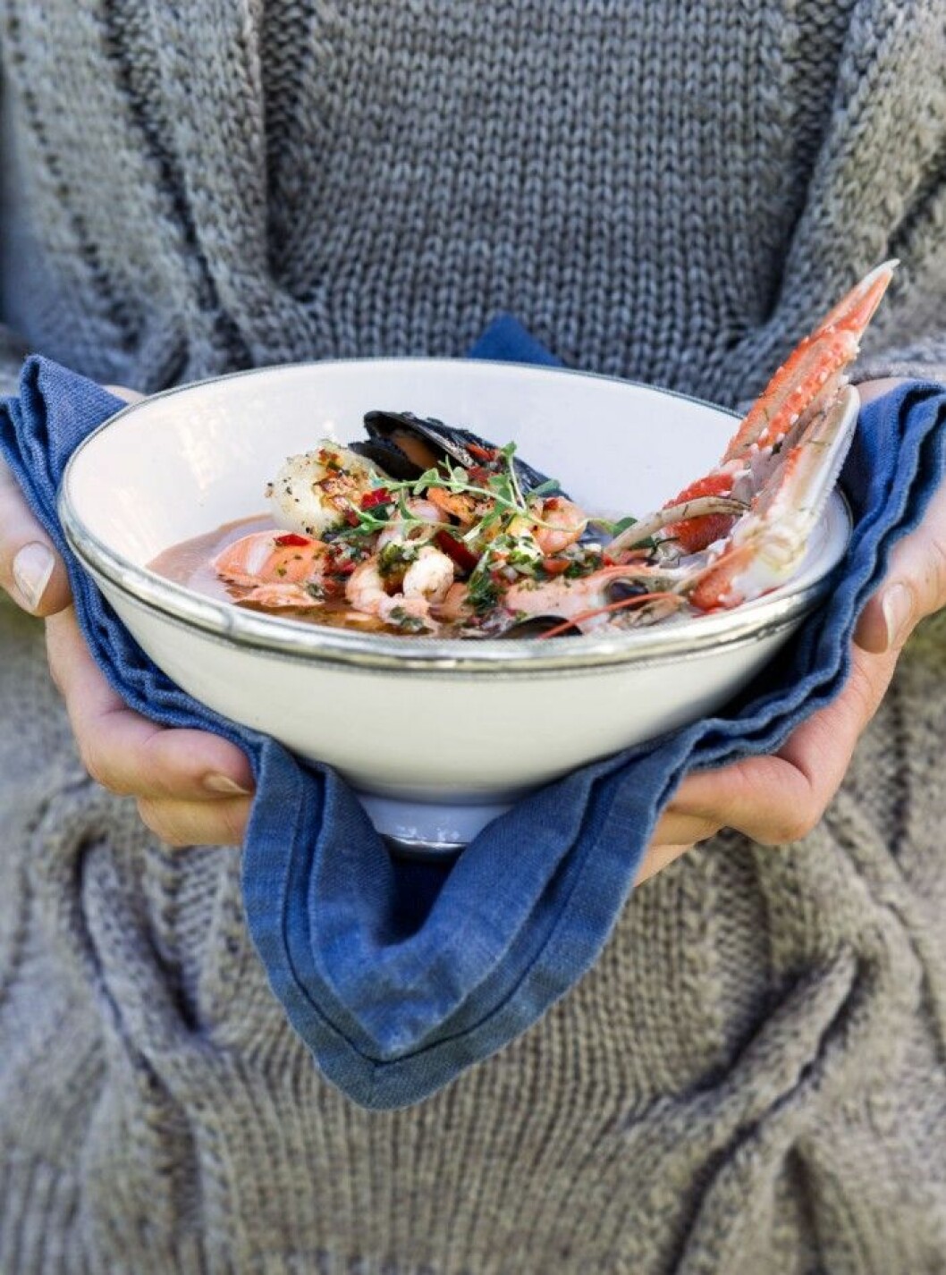 Lite pillig att göra, men väl värd besväret, lovar kocken. Recept-skaldjurssoppa