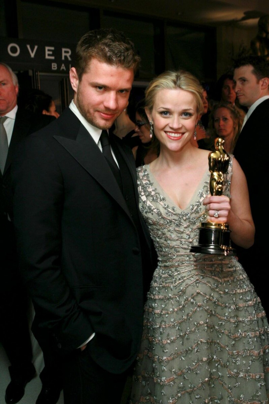 Reese Witherspoon med dåvarande maken Ryan Phillippe., Reese Witherspoon och Ryan Phillippe på Oscarsgalan 2006