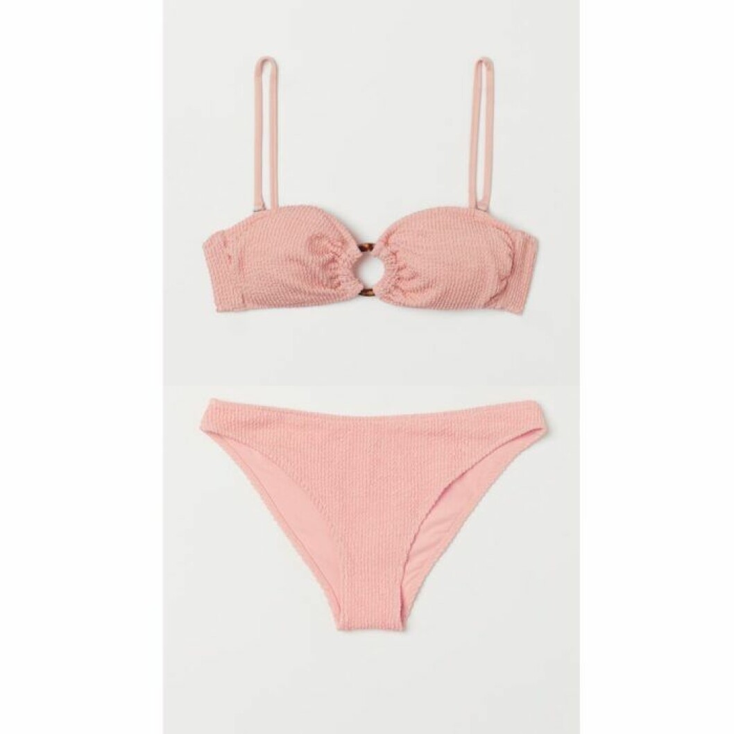 Rosa ribbad bikini