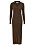 tidlös stilren ribbad brun klänning med krage och knappar från Ellos Collection