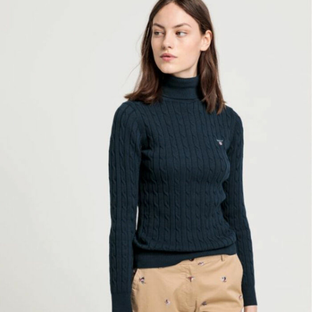 Ribbstickad klassisk polo från Gant