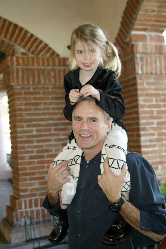 Richard med dotter Wylie. Richard Dean Anderson med dottern Wylie.