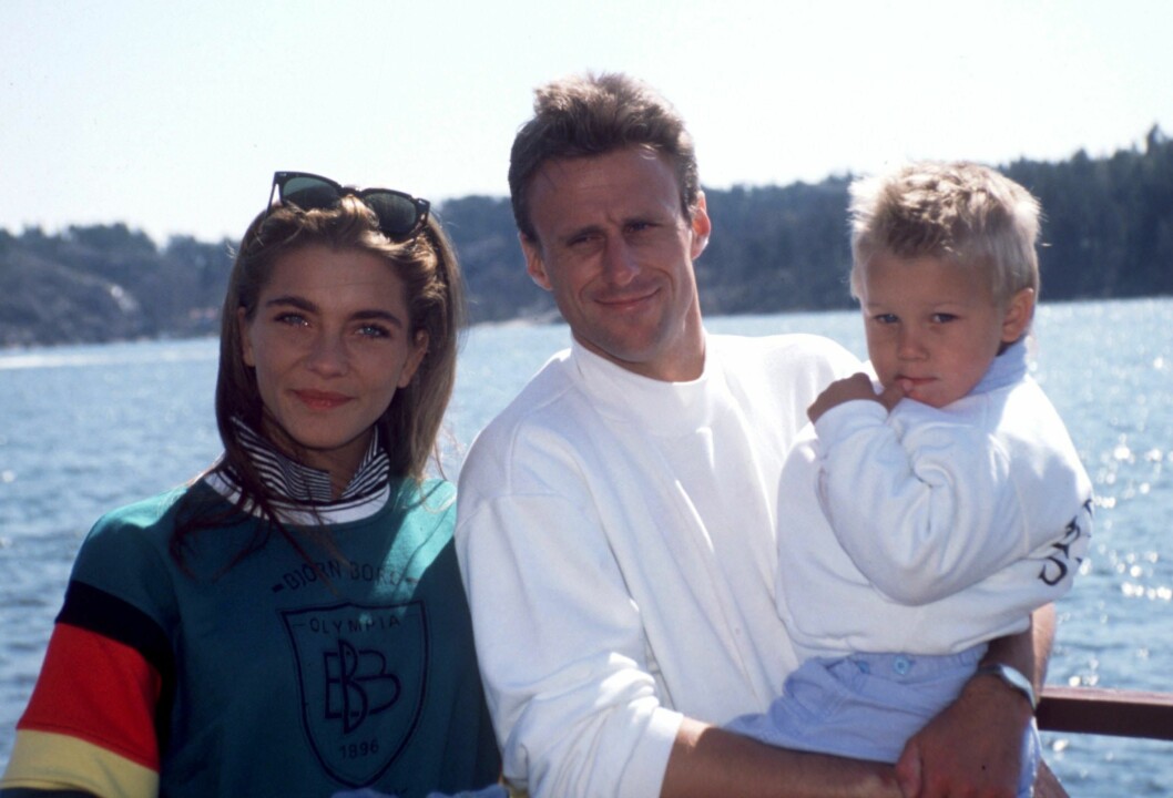 Jannike Björling, Björn Borg och lille Robin 1998. jannike björling, björn borg och robin