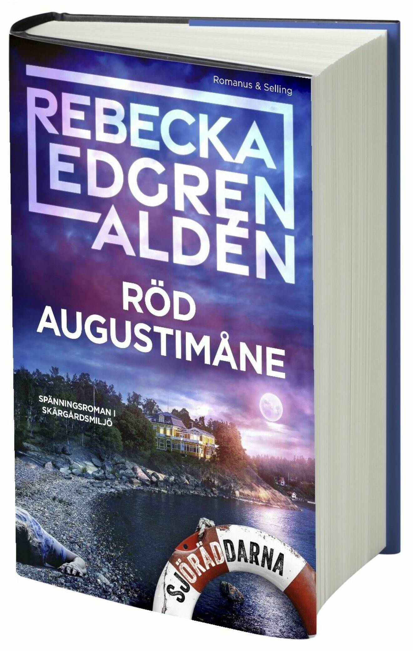 Röd Augustimåne av Rebecka Edgren Aldén (Romanus &amp; Selling).