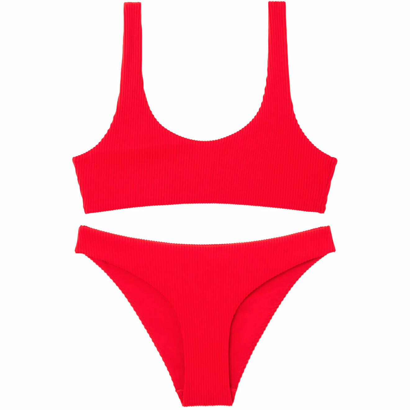 röd bikini set för dam från cos