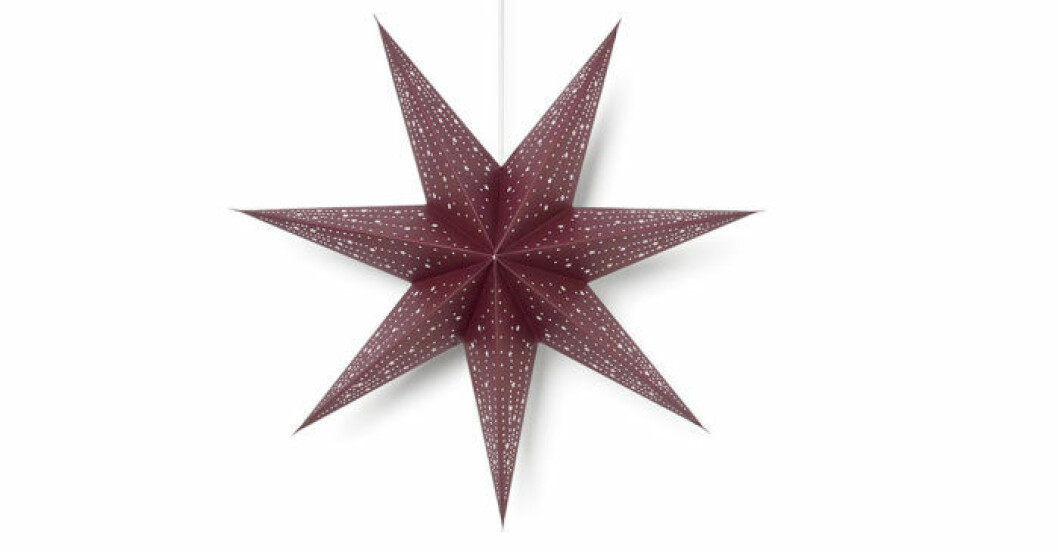 Röd julstjärna Åhlens