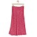 Röd medellång kjol från Lindex
