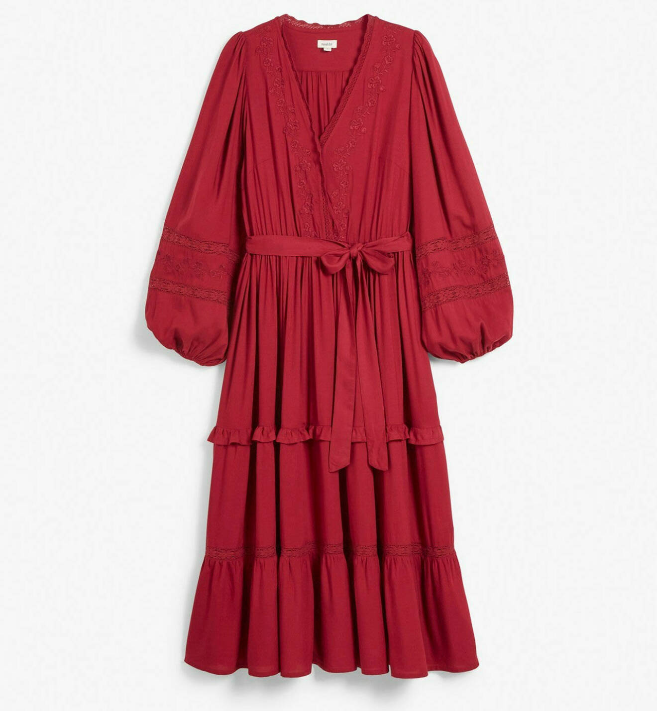 Röd klänning från Newbie/Kappahl.