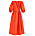 röd klänning i omlottmodell från lindex