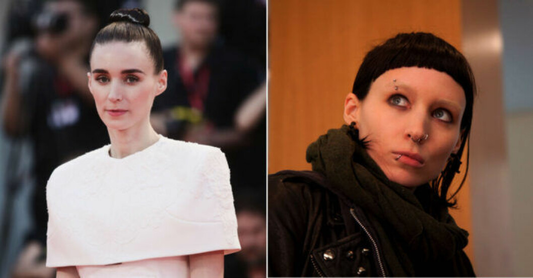 Rooney Mara ändrade sin look inför rollen som Lisbeth Salander. Rooney Mara ändrade sin look inför rollen som Lisbeth Salander.