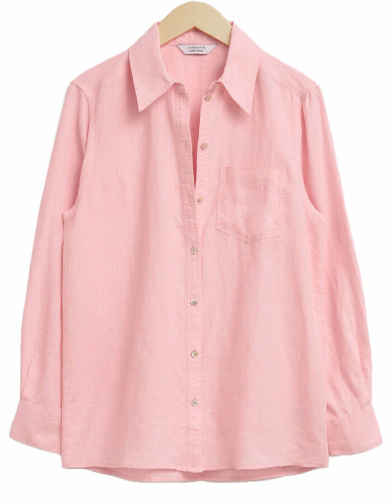 rosa linneskjorta för dam från &amp; Other Stories