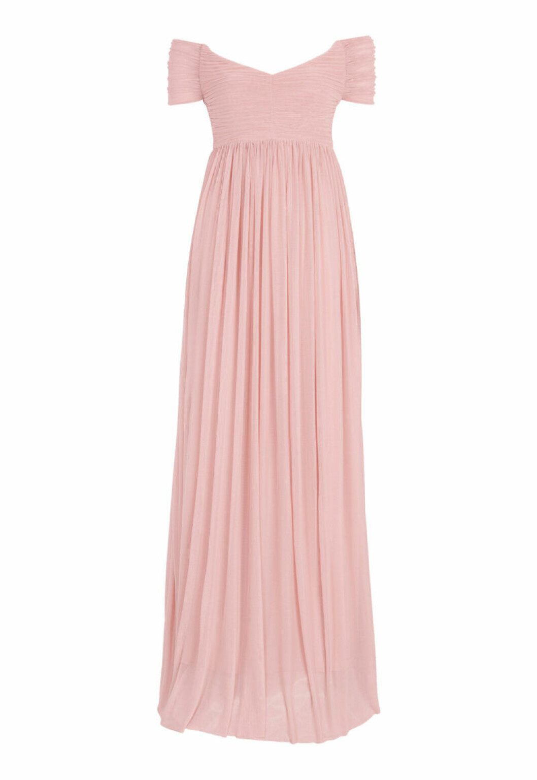 Rosa klänning med off shoulder modell