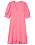 rosa kort sommarklänning med puffärm i linne för dam från inwear