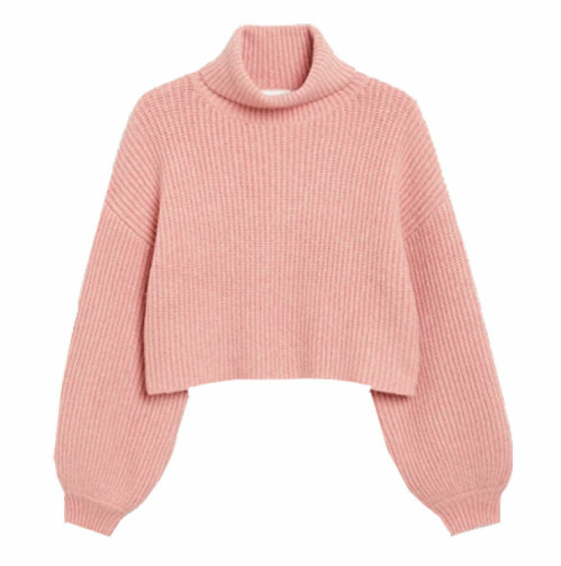 rosa stickad tröja från monki