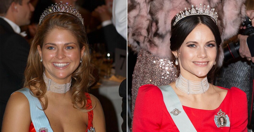 Madeleine och Sofia likadana halsband