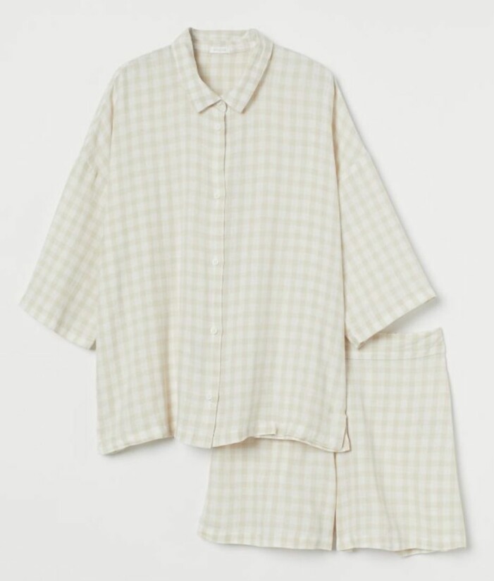 rutig pyjamas H&M