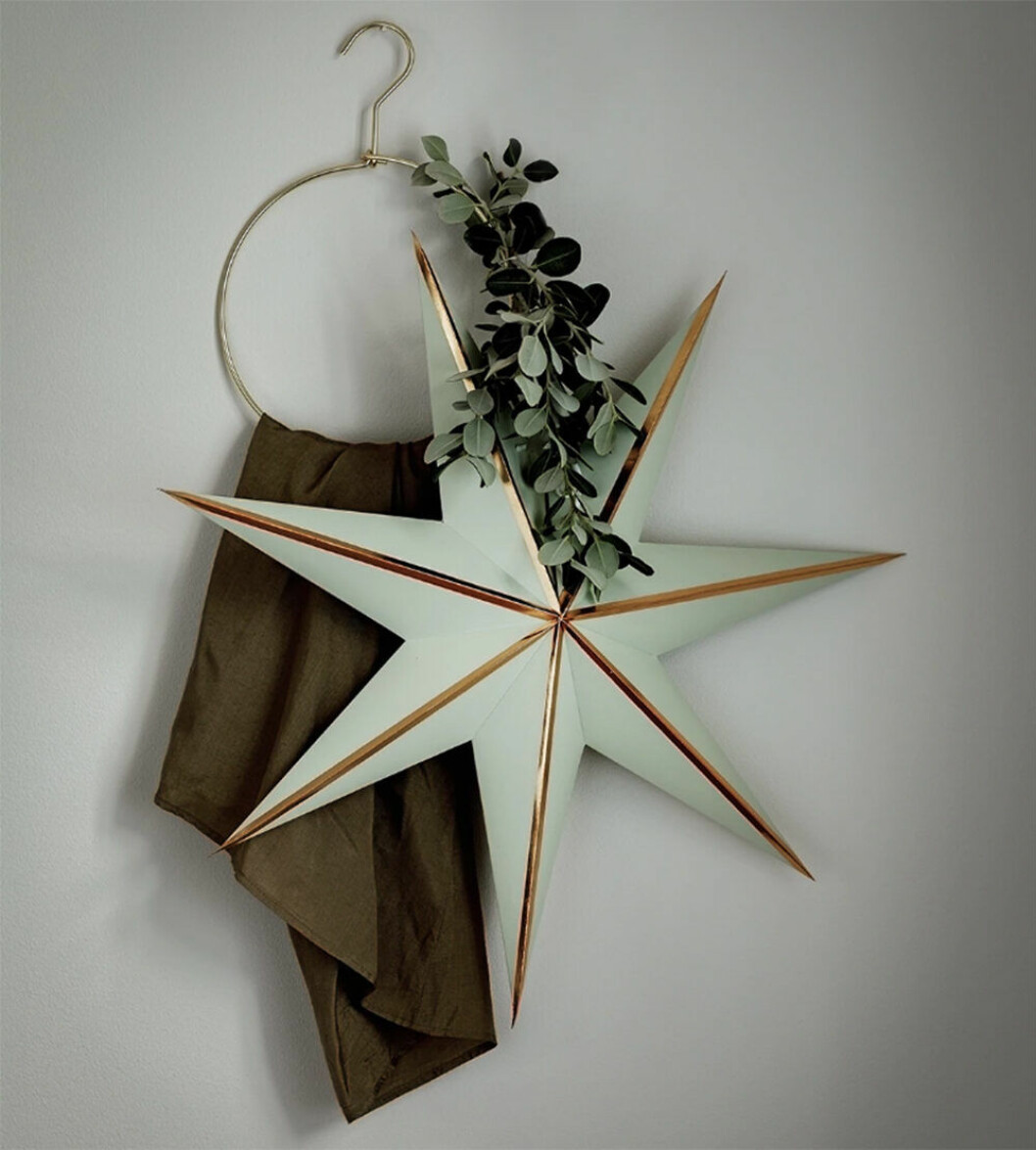 Mintgrön julstjärna från Watt & Veke