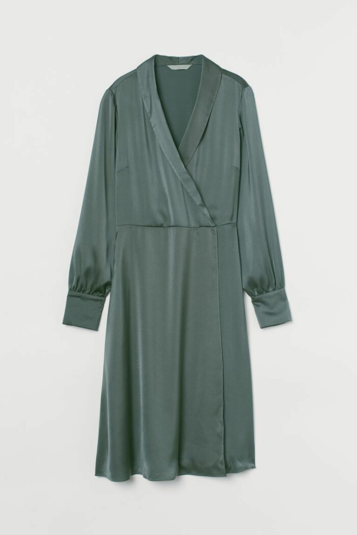 grön klänning från H&M