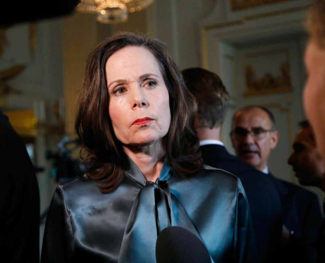 Som ständig sekreterare i Svenska Akademien presenterade Anna Wahlgrens dotter Sara Danius årets Nobelpristagare i litteratur. Bild: IBL