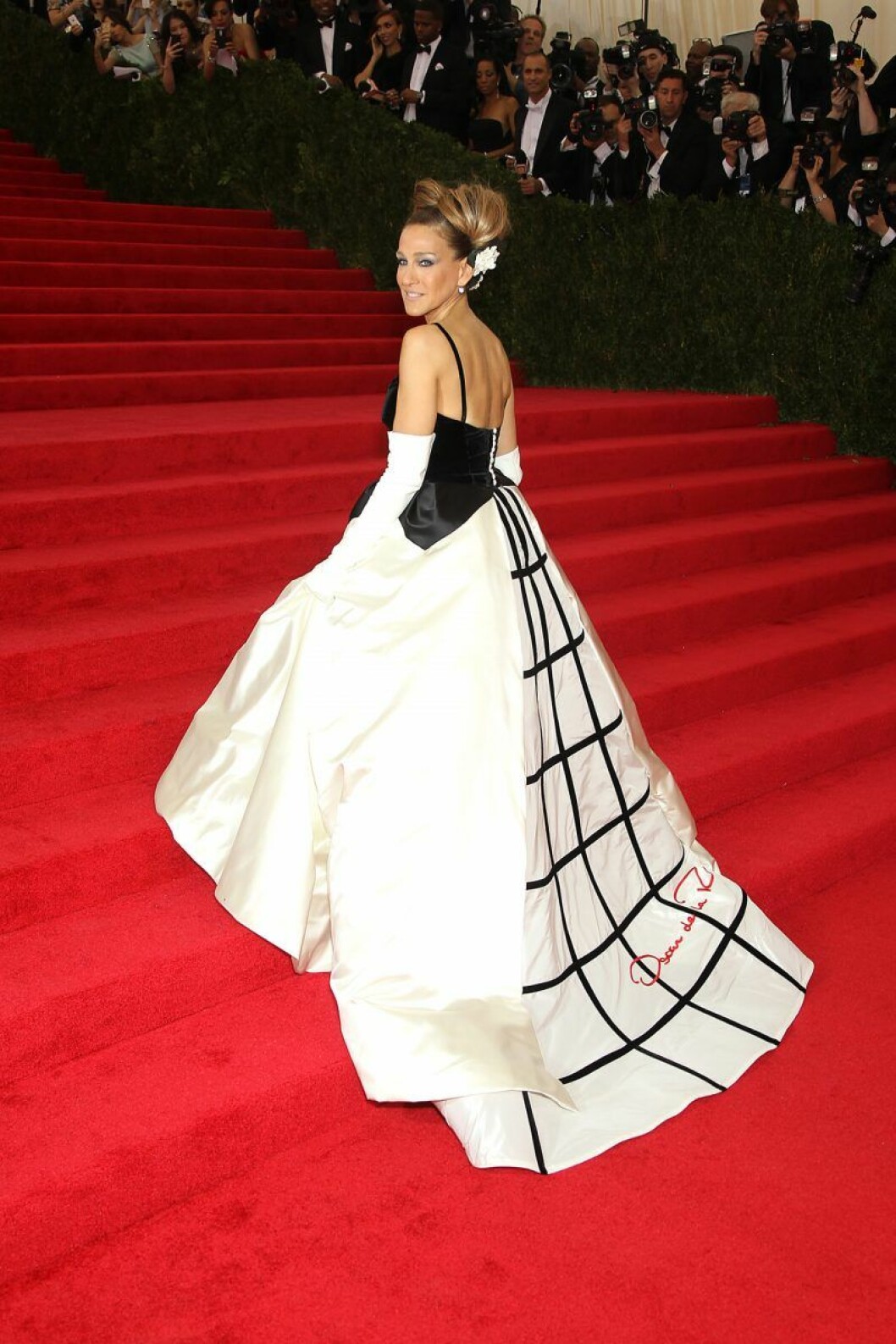 Foto: Marion Curtis Sarah Jessica Parker i Oscar de la Renta på Met-galan 2014