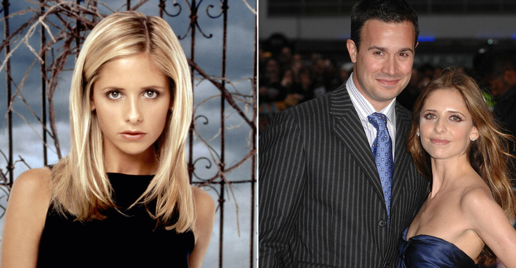 Sarah Michelle Gellar i Buffy och vampyrerna och på röda mattan