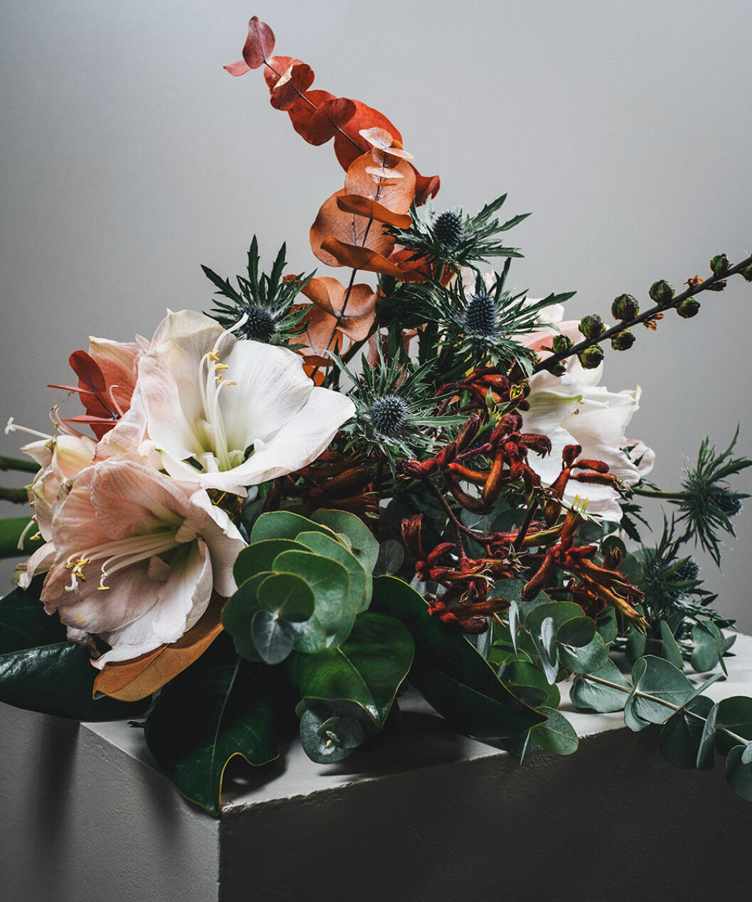 Säsongens snittblommor är både vackra och hållbara. Foto: Flowery Säsongens snittblommor i höst och vinter