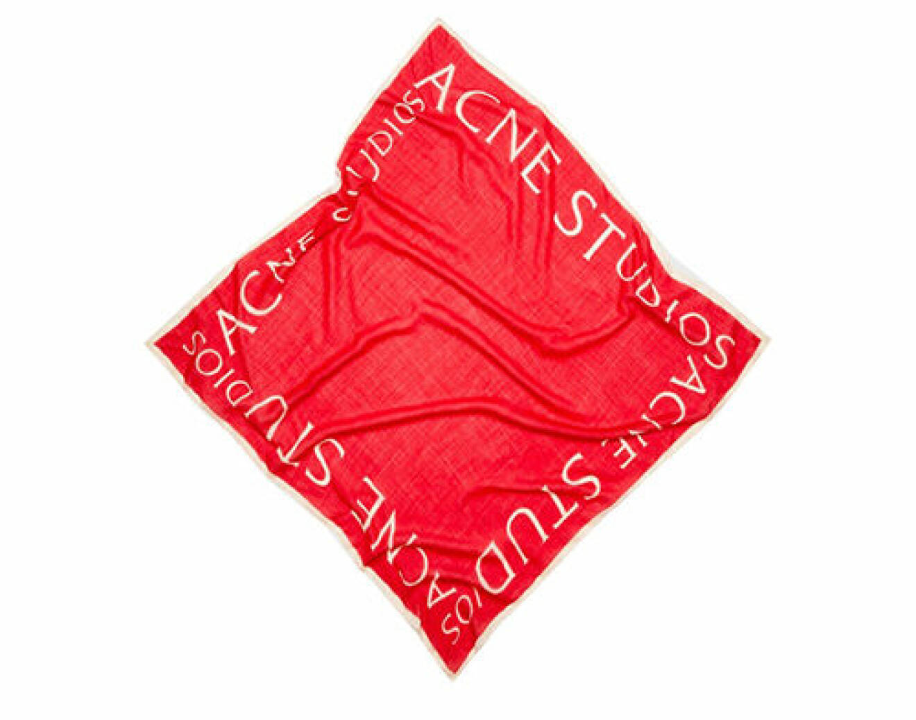 Röd scarf med logga från Acne Studios