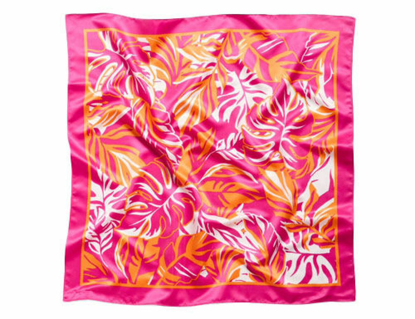 Rosa och orange scarf med mönster från Kappahl