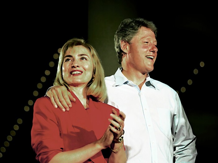 Hillary och Bill Clinton 1992.