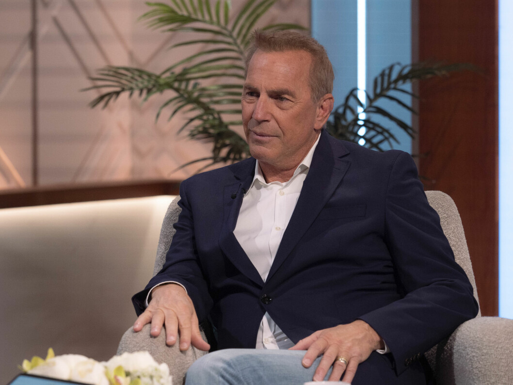 Kevin Costner gästade tv-showen Lorraine i slutet av juni 2022.