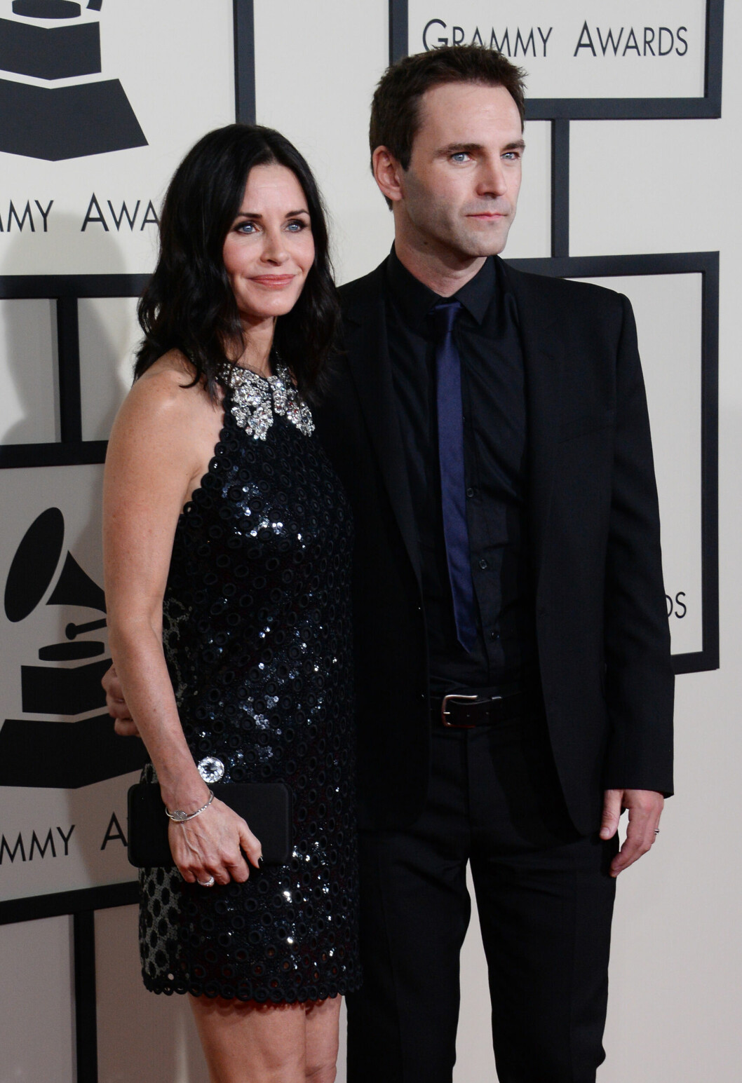 Courtney Cox och Johnny McDaid är glada att se varandra igen. Courtney Cox och Johnny McDaid är glada att se varandra igen.