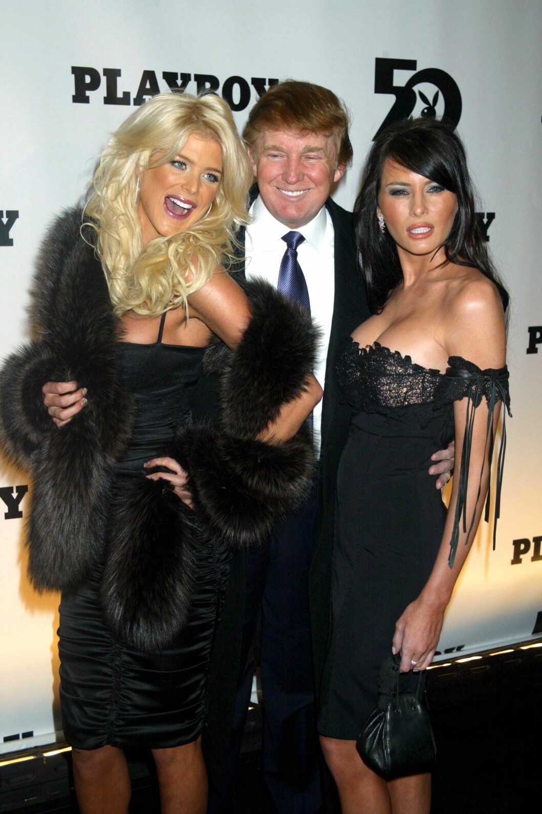 Victoria Silvstedt, Donald trump och melania på röda mattan