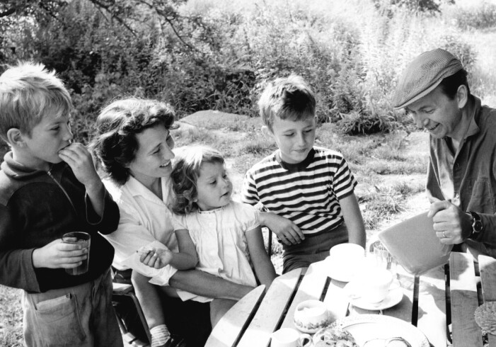 Hela familjen Olin.