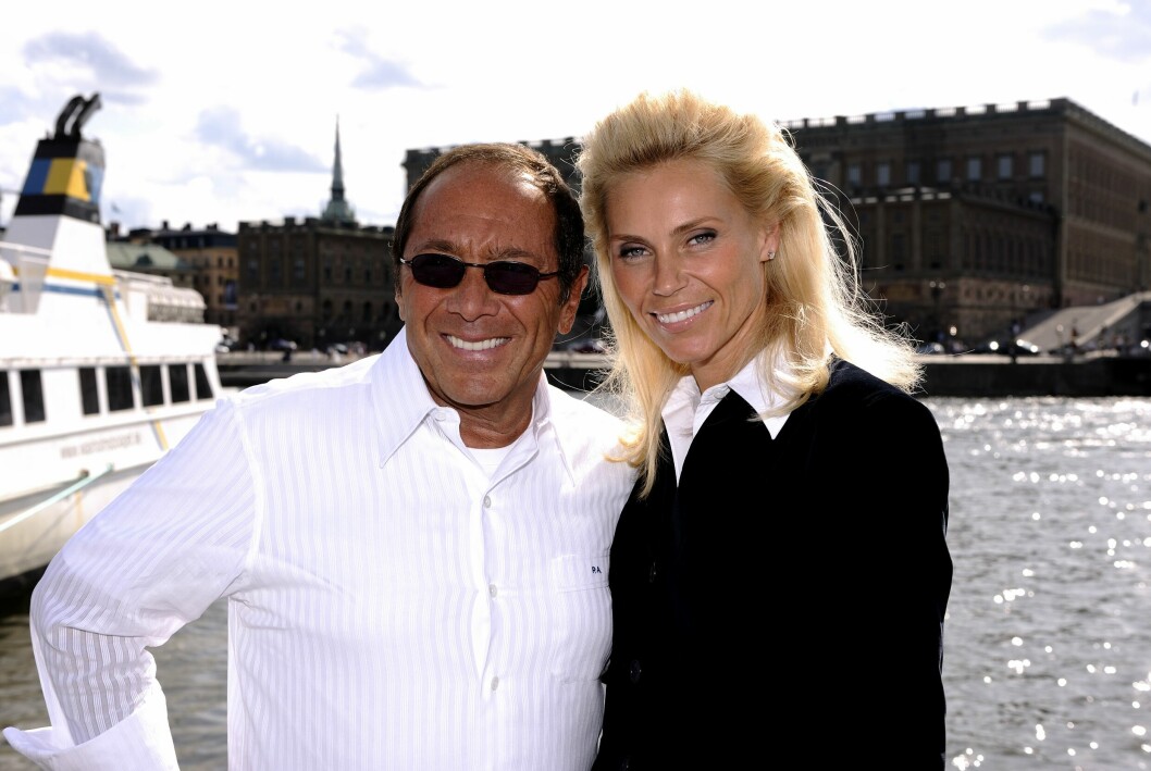 Anna Anka och exmaken Paul Anka i Stockholm år 2009. Anna Anka och exmaken Paul Anka i Stockholm år 2009.