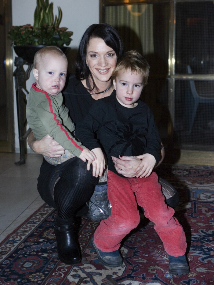 Sofia Wistam med yngsta sönerna 2007.