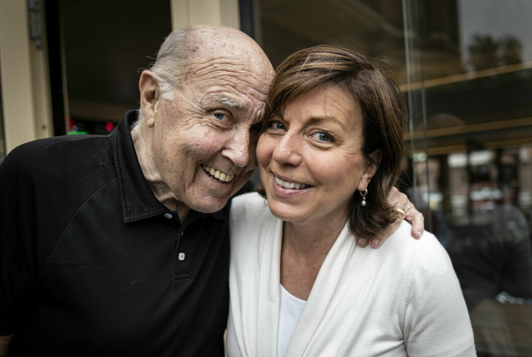 Ingvar Oldsberg och kärleken Maria Sandeblad. Ingvar Oldsberg och kärleken Maria Sandeblad.