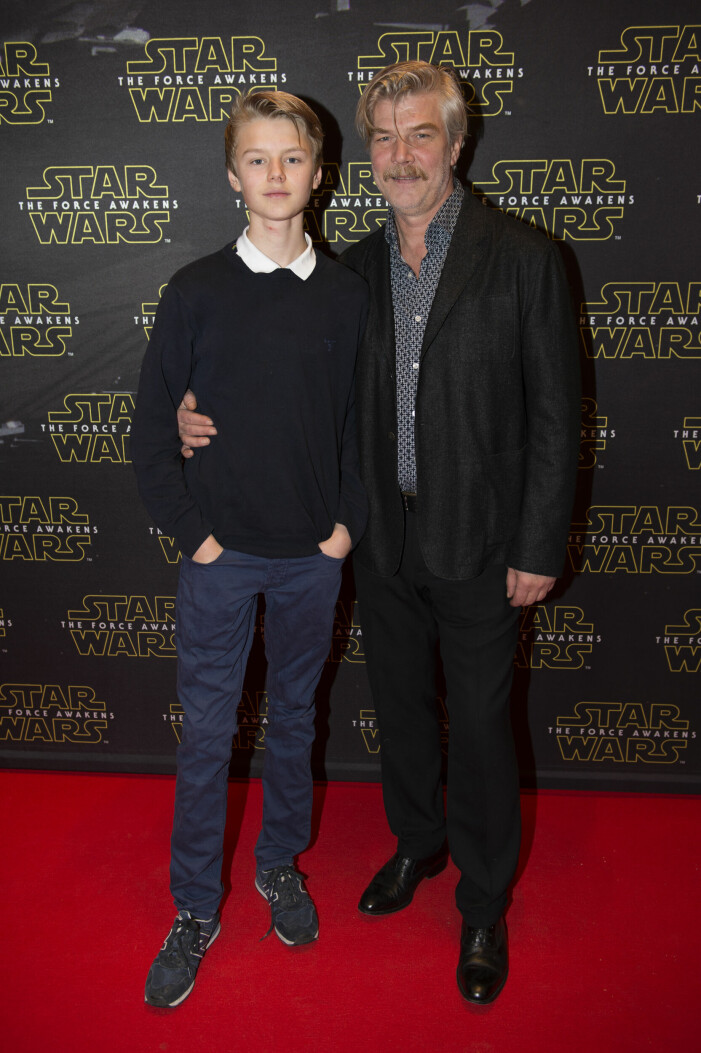 Jakob Eklund och sonen Leon 2015, när Leon var 15 år.