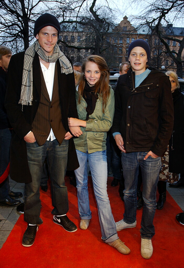 Syskonen Gustaf, Eija och Bill Skarsgård 2006. gustaf, bill och eija skarsgård