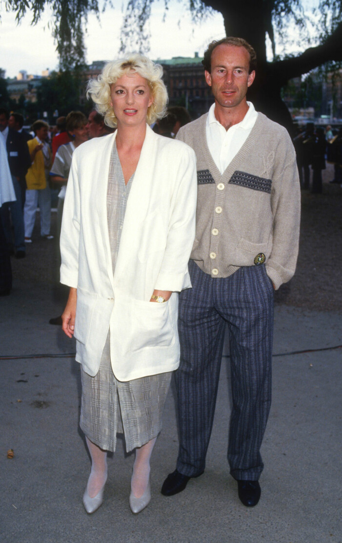 Ann Uvhagen med Ingemar Stenmark.