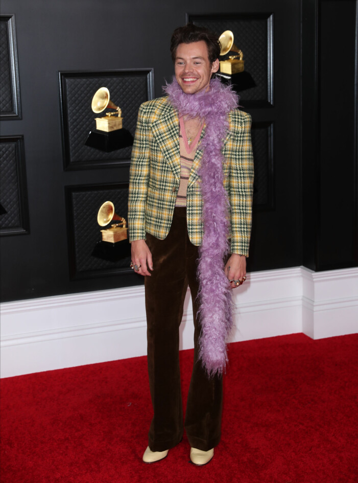 Harry Styles på Grammygalan 2021.