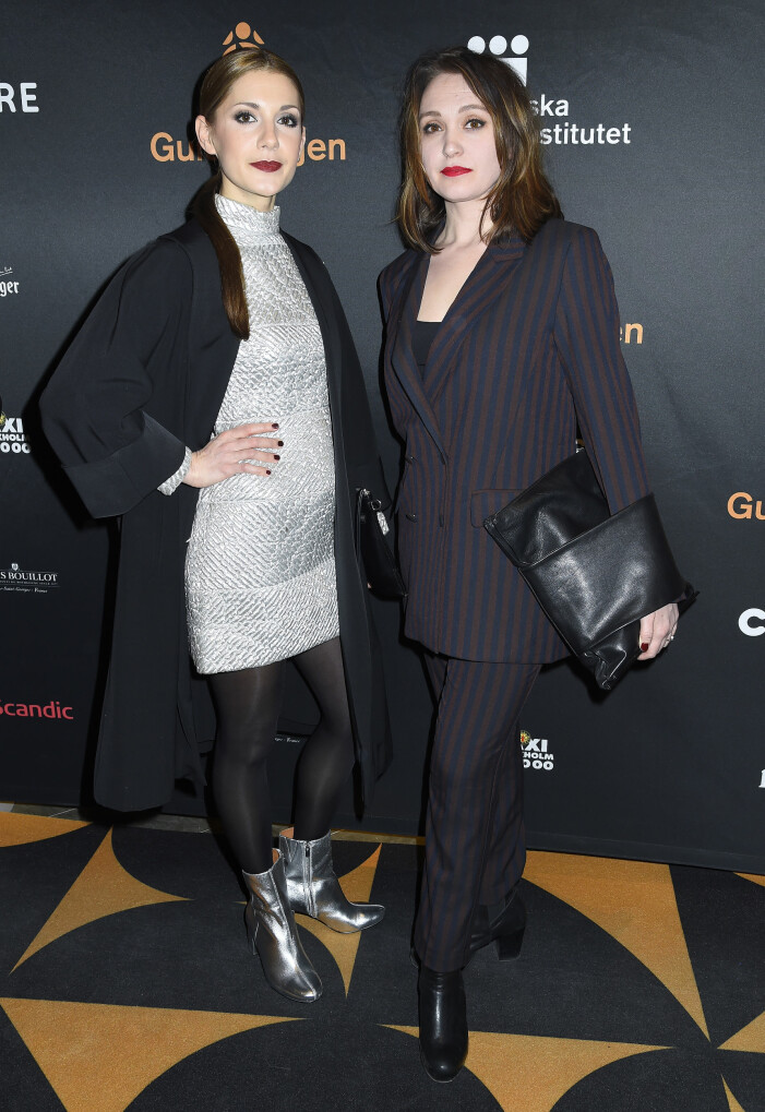 Nina Zanjani och Jovanna Remaeus på Guldbaggegalan 2017.