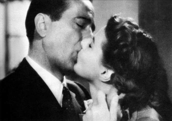 Humphrey Bogart och Ingrid Bergman i Casablanca.