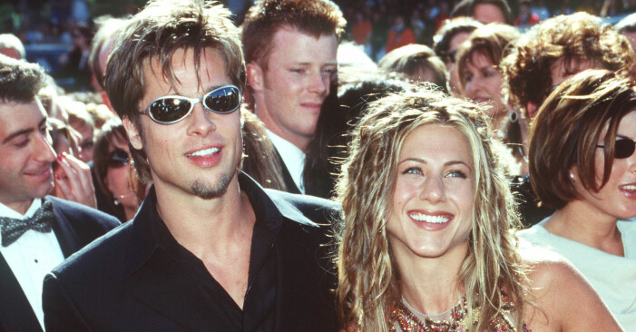 Brad Pitt och Jennifer Aniston på Emmygalan 1999.