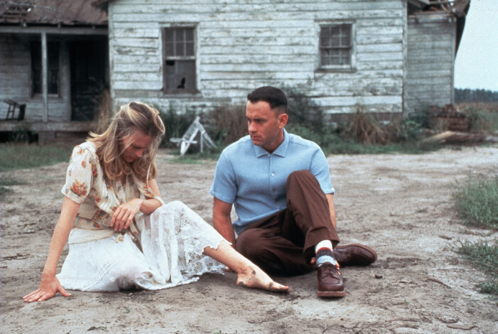 Robin Wright och Tom Hanks spelar i Forrest Gump.