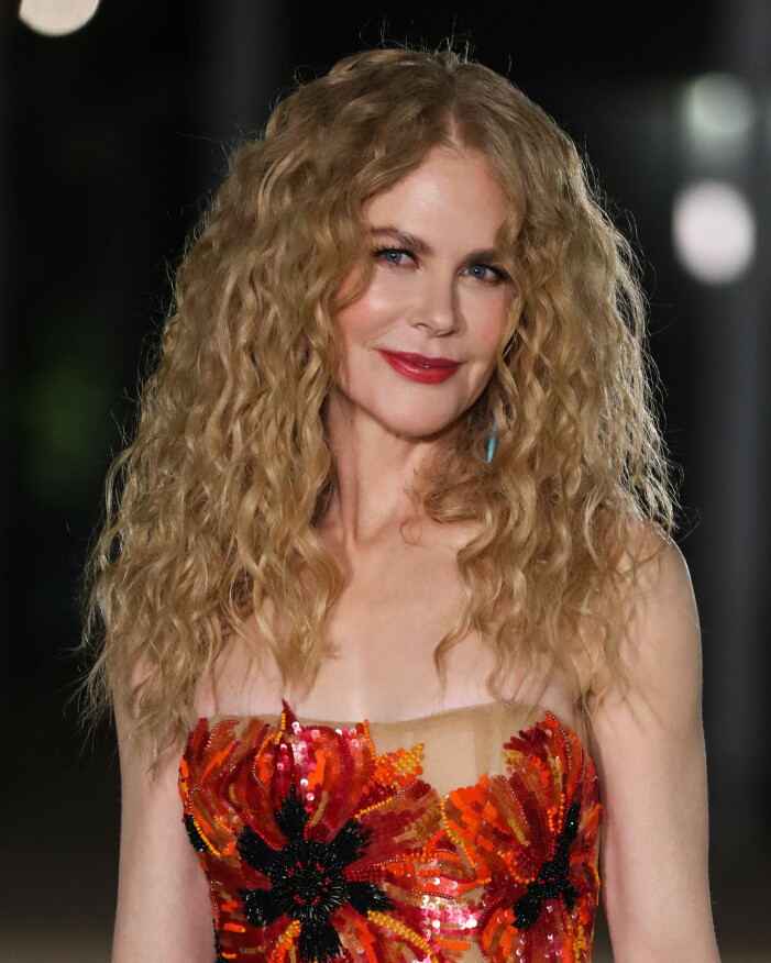 Nicole Kidman med sina naturliga lockar.