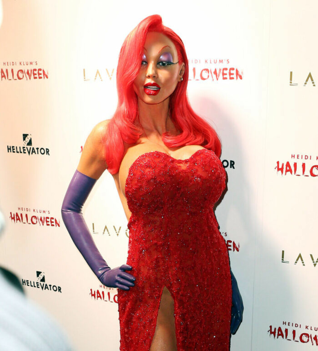 Heidi Klum som Jessica Rabbit.