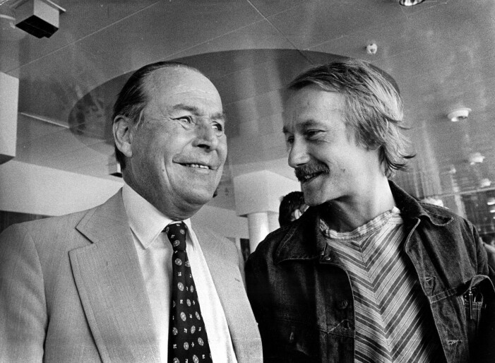 Hasse Ekman med sonen Gösta Ekman.