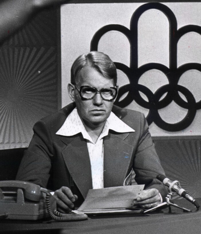 Bengt Bedrup på 70-talet, när han var sportjournalist på SVT.
