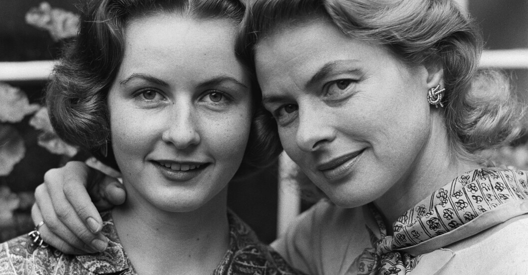 Ingrid Bergman med sin äldsta dotter Pia Lindström.